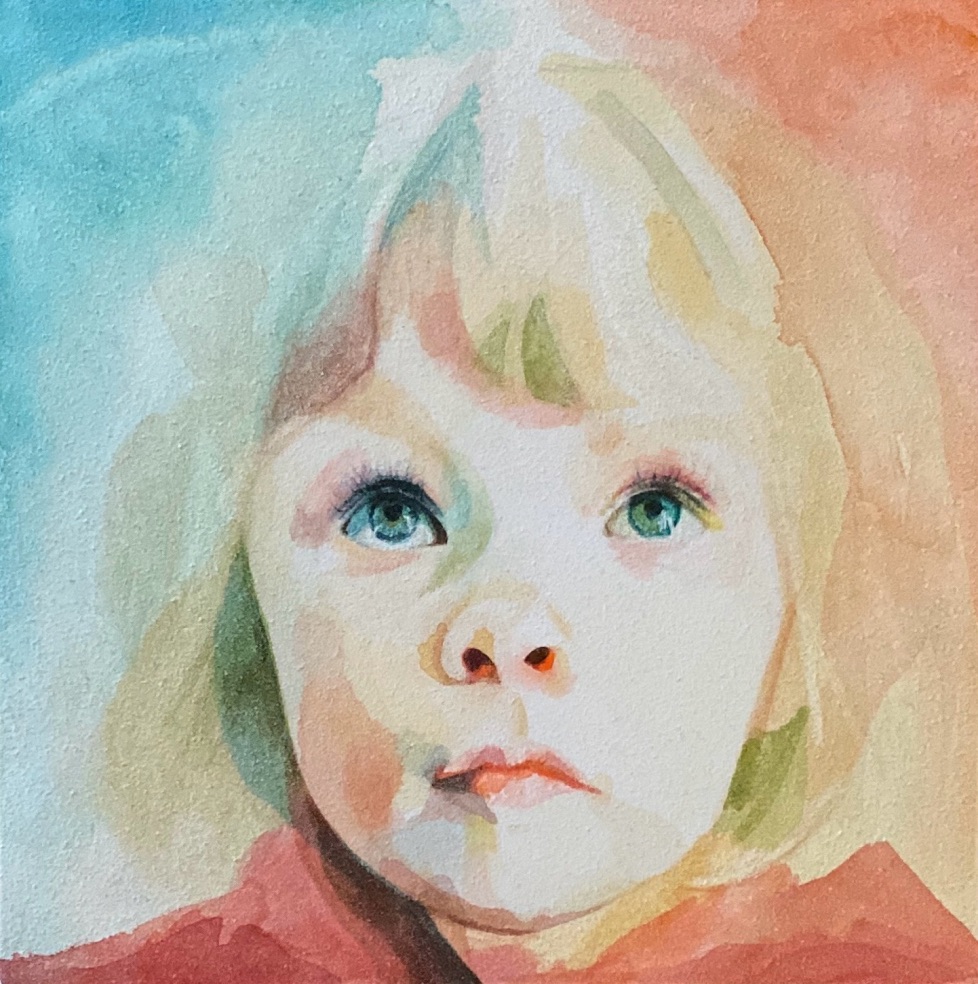 &ldquo;Irene #1&rdquo; — watercolor on aquabord